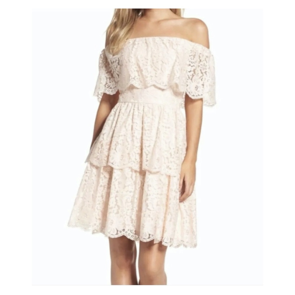 NEW Eliza J Lace Off The Shoulder Dress Size 4